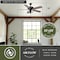 Vaxcel Reed 48-in. Matte Black Farmhouse Ceiling Fan with LED Cage Light Kit and Pull Chains F0099 - alternate 4